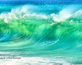 Ocean Wave  16 x 9, Seascape, Fine Art Photo