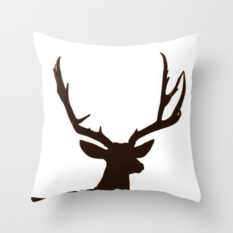 Deer Antler Pillow Throw Pillow Rustic Home Decor Cabin Etsy