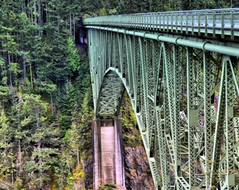 Deception Pass Bridge Landscape Photography Fine Art Photo