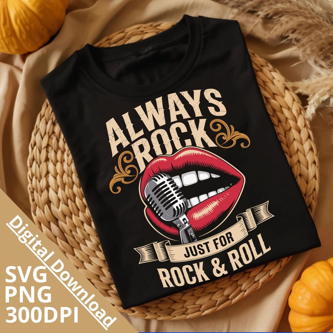 File Rock Rock and Roll Music SVG PNG | Vintage Guitar Shirt Design | Music Lover ...