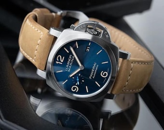 Panerai Luminor Marina 1950 Blue Dial Steel Bracelet Automatic 44mm PAM01058 - DM to Claim 40% Off + Free Shipping