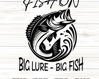 Bass Fishing SVG, Engraving File for Laser Machines, Clipart for Cricut, Sublimation [5]