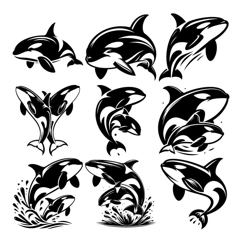 Oranda Svg Orca SVG, Engraving File for Laser Machines, Clipart for Cricut ...