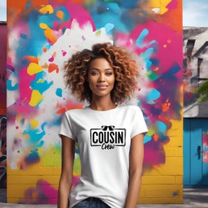 Cousin Crew Design PNG - Digital Download for T-shirts, Mugs, and Custom Prints. Perfect for Family Shirts & DIY Crafts