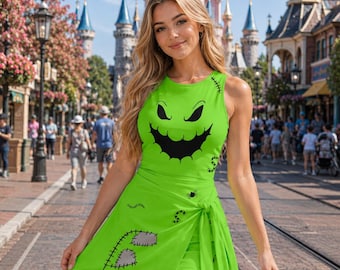 Halloween Oogie Boogie Wrap Skort Dress, Nightmare Before Christmas Dress Skirt, Oogie Boogie Halloween Costume, WDW Halloween Trip Outfits