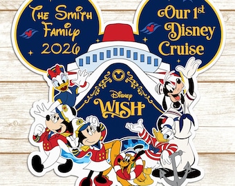 Personalized Our 1st Disney Cruise Magnet Cruise Door Magnet, Disney Wish Dream Treasure Fantasy Magic Magnet, Disney Cruise Line Magnets
