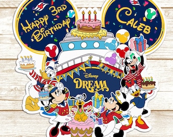 Imán personalizado de Mickey y sus amigos para cruceros, imán para puerta de cruceros Disney, imán para puerta de camarote de cumpleaños Disney, imán de cumpleaños de cruceros Disney