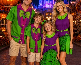 Frozen Costume Family Matching Shirt, Elsa Anna Wrap Skort Dress, Kristoff Prince Oaken Hawaiian Shirt, Frozen Halloween Costume Cosplay