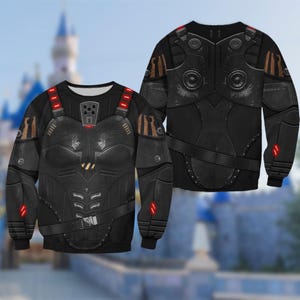 DN Sergeant Calhoun Costume Hoodie, Wreck It Ralph Cosplay Costume Sweatshirt, Halloween Costume, Calhoun All Over Print Outfit bild 2