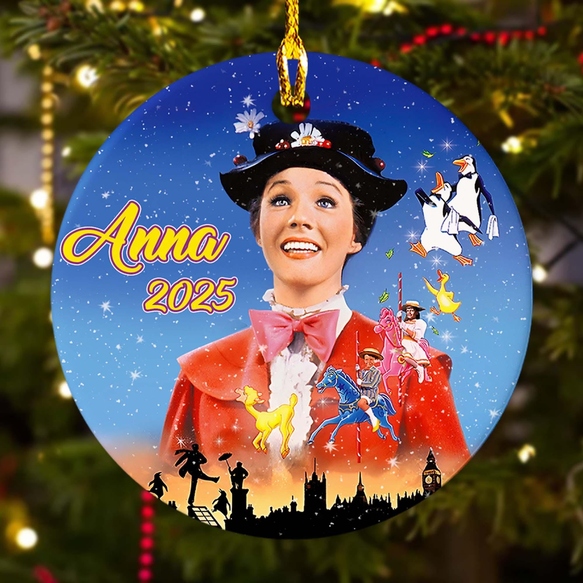 Discover Personalized Mary Poppins Ornament, Disney Mary Poppins Xmas Ornament Hanging, Disney Christmas Tree Decor Gift For Kid