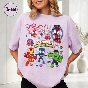 Spidey and His Amazing Friends Shirt, Comfort Colors Spidey Shirt, Spiderman Shirt, Marvel Miles Morales Shirts, Superhero Spidey Gifts Bild 3