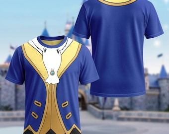 Monster Character Cosplay Costume T-Shirt, Prince Halloween Costume Cosplay, Princess And Monster Couple Shirt, Cartoon Halloween Costume