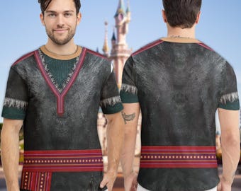 Kristoff Prince Character Cosplay Costume Shirt, Halloween Costume For Family Group 3D Hoodie, Frozen Prince 3D Costume Vacation T-shirt