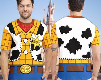 Toy Story Characters Shirt, Woody Costume Cosplay 3D T-Shirt, Halloween Costume For Family Group T Shirt, Toy Shirt For Couple