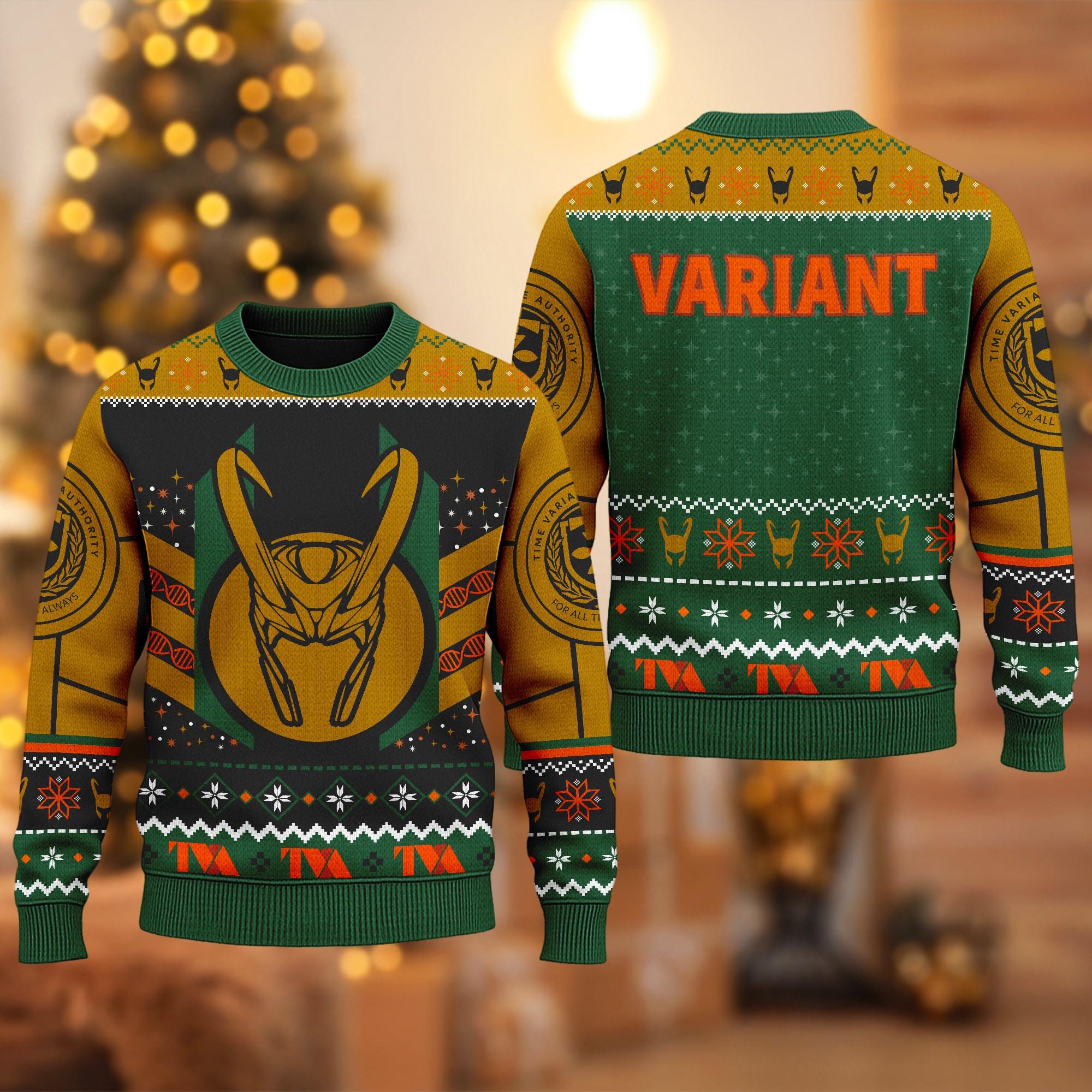 Discover Loki Variant Christmas Ugly Sweater, Loki Xmas Sweatshirt, Superhero Christmas Gift For Men Women, Marvel Christmas Ugly Sweater