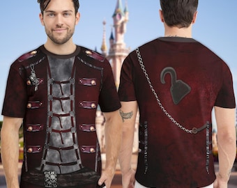 Evil Captain With The Hook Costume Cosplay 3D Shirt, Supervillains Child Movie Halloween Costume Shirt, All Over Print 3D Group Matching Tee