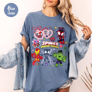 Spidey and His Amazing Friends Shirt, Comfort Colors Spidey Shirt, Spiderman Shirt, Marvel Miles Morales Shirts, Superhero Spidey Gifts Bild 4