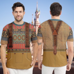Oaken Frozen Costume Cosplay 3D T-Shirt, Halloween Costume Shirt For Men, Halloween Matching Family/Group All Over Print Shirt