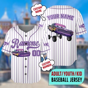 Custom Cars Baseball Jersey, Custom Cars Baseball Jersey Team, Personalized Cars Jersey, Cartoon Baseball Team Outfit, Cars Land Tee