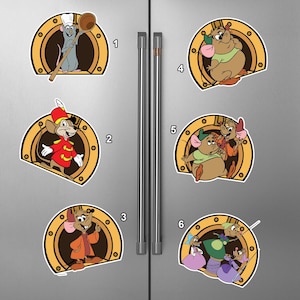 Personalized Mouse Porthole Magnet, Mouse Hole Magnet, Cruise Line Magnet, Cartoon Magnet, Magic Kingdom Gift