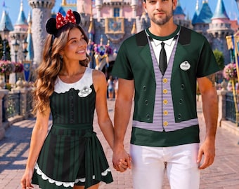 Halloween Haunted Mansion Costume, Hitchhiking Ghosts Wrap Skort Dress, Halloween Costume Cosplay, WDW Halloween Party Outfits