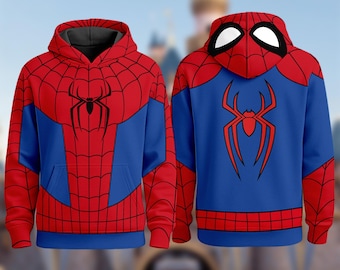 Spider-Man Brand New Day Costume Shirt, Spiderman Halloween Cosplay Costume, Spider Man Cosplay Hoodie, Spidey Superhero Costume T-Shirt