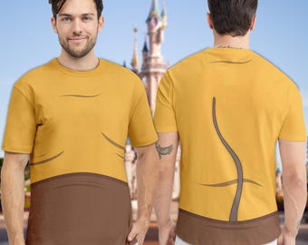 Camiseta 3D de Gus Gus, Camiseta para hombre, Camiseta de Cenicienta del Reino Animal, Disfraz de cosplay de Gus Gus, Camiseta de Halloween para toda la familia