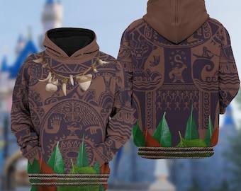 Maui 3D Adult T-shirt Hoodie, Moana Movie Cosplay Costume Hoodie, Maui Character Moana Halloween Costume Shirt, Cartoon Hoodie