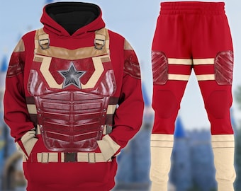 Alexei Shostakov Red Guardian 3D Hoodie T-Shirt, Thunderbolts Sweatshirt, Avengers Costume T-Shirt, Superhero Cosplay Costume Tee