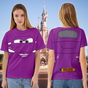 Holley Shiftwell Cars 3D Costume Shirt, Holley Shiftwell Halloween Costume For Family Group T Shirt, Racing Car Movie Shirt, Car Cosplay image 3