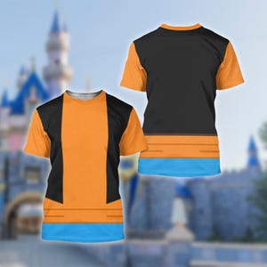 Goofy Dog Unisex Costume T-shirt, Mickey And Friend Cosplay Costume Shirt, Goofy Dog Halloween All Over Print Tee, Goofy Dog 3D T-shirt