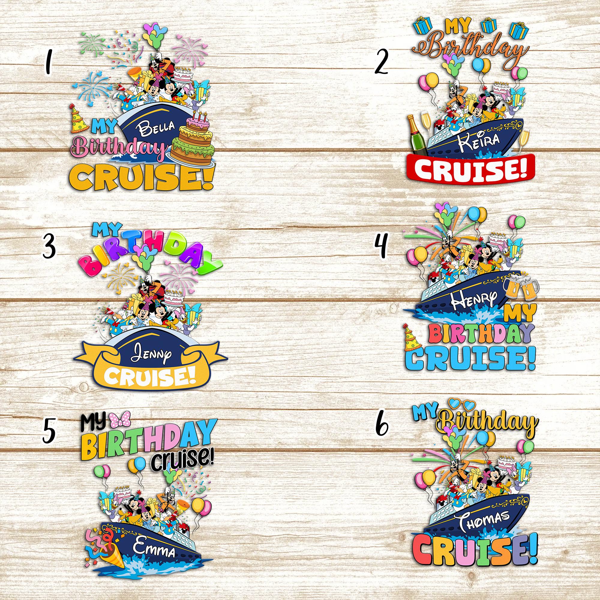 Discover Personalized Animated Mouse And Friends Birthday Cruise Magnet Collection, Mouse Wearing Birthday Hat Magnet, Custom Birthday Cruise Magnet