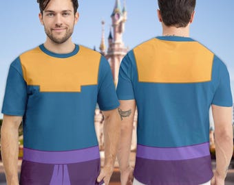 The Emperor New Groove Costume T-Shirt, Kronk Halloween Cosplay Tee, Emperor New Groove Kronk Cosplay Costume Tee, Halloween All Over Print