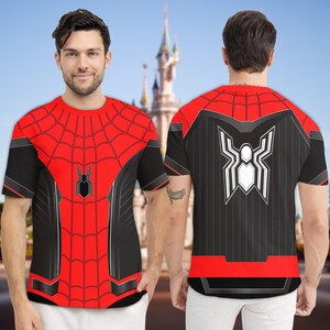 Spiderman Halloween Costume Cosplay 3D Shirt, Spider 3D All Over Print Shirt, Superhero Movie Character Costume Party Group Matching