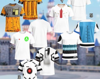 DN Wall-E Eve Robot Halloween Cosplay Costume T-Shirt, Wall-E Costume Shirt, DN Cosplay Tee, Wall-E Halloween Group Matching Shirt