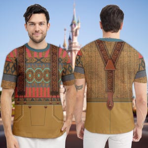 Oaken Frozen Costume Cosplay 3D T-Shirt, Halloween Costume Shirt For Men, Halloween Matching Family/Group All Over Print Shirt