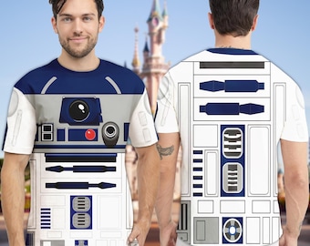 R2- D2 Robot Starwars Galaxy Edge's Characters Costume Men 3D