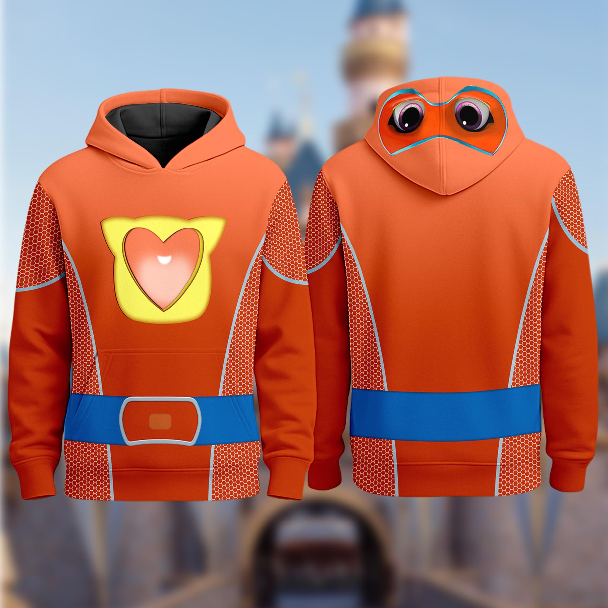 Discover Disney SuperKitties Suit Cosplay Costume Halloween 3D Hoodie, SuperKitties Costume Hoodie, Super Cat Hero Halloween Clothing