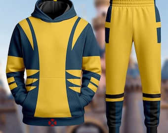 Wolverine Inspired Cosplay Costume 3D Sweatshirt, Wolverine Halloween Costume Hoodie, 3D Halloween Cosplay Costume, All Over Print Hoodie
