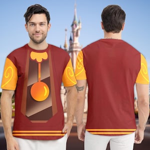 Cogsworth Costume T-Shirt, Beauty And The Beast Halloween Cosplay Costume 3D Shirt, Cogsworth Clock Summer Trip Costume Hoodie