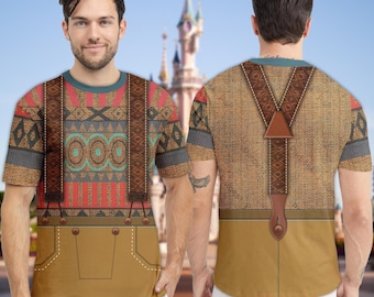 Oaken Frozen Costume Cosplay 3D T-Shirt, Halloween Costume Shirt For Men, Halloween Matching Family/Group All Over Print Shirt