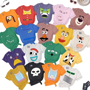 Beloved Toy Characters Halloween Costume Tshirt, Animated Toys Cosplay Inspired Shirt, Halloween Costume For Family Group T Shirt