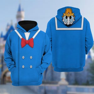 Donald Duck Costume T-Shirt, Donald Duck 3D Costume Cosplay Hoodie, Donald Halloween Cosplay Costume For Family Group T Shirt