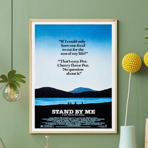 Stand By Me Movie Vintage Poster, Gordie Lachance, Stand By Me Film Classic Poster, Minimalist Gift for Teen, Him, Her, Friends, Film Fans