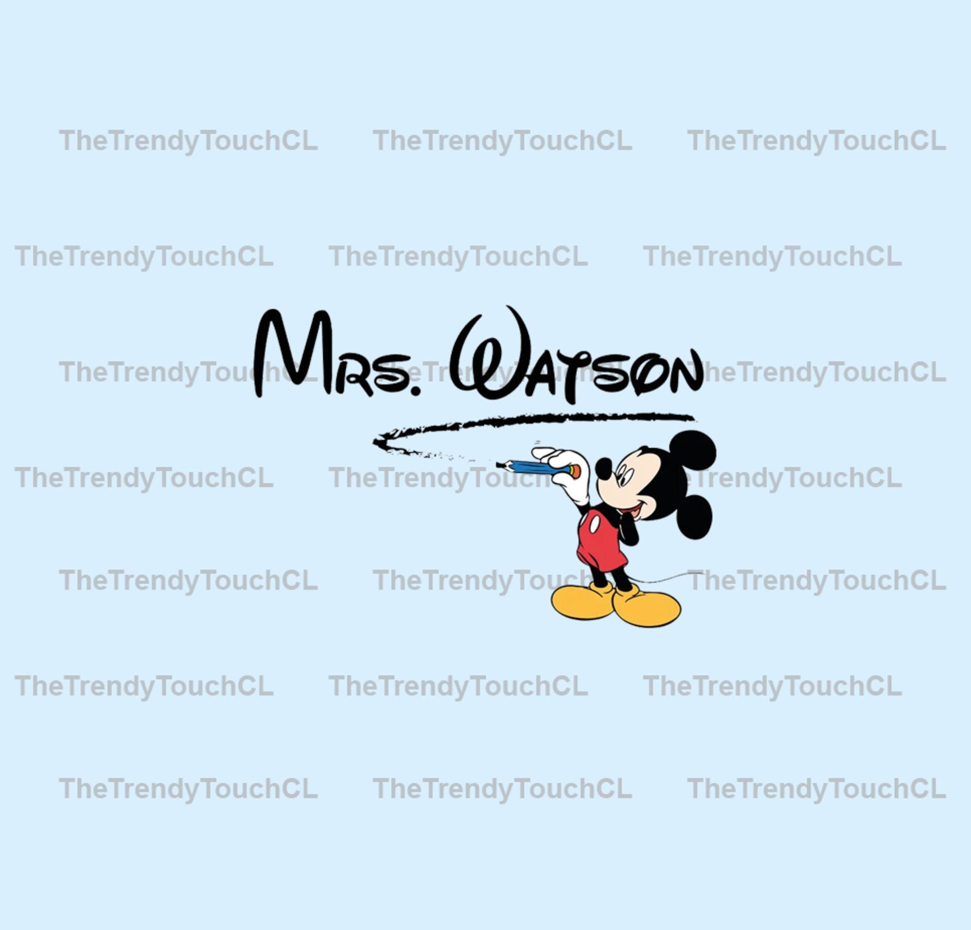 Custom Disneyland Teacher PNG, Personalized Mikey Teacher Digital Download, Customized Teacher Gift, Teacher Appreciation, Back To School