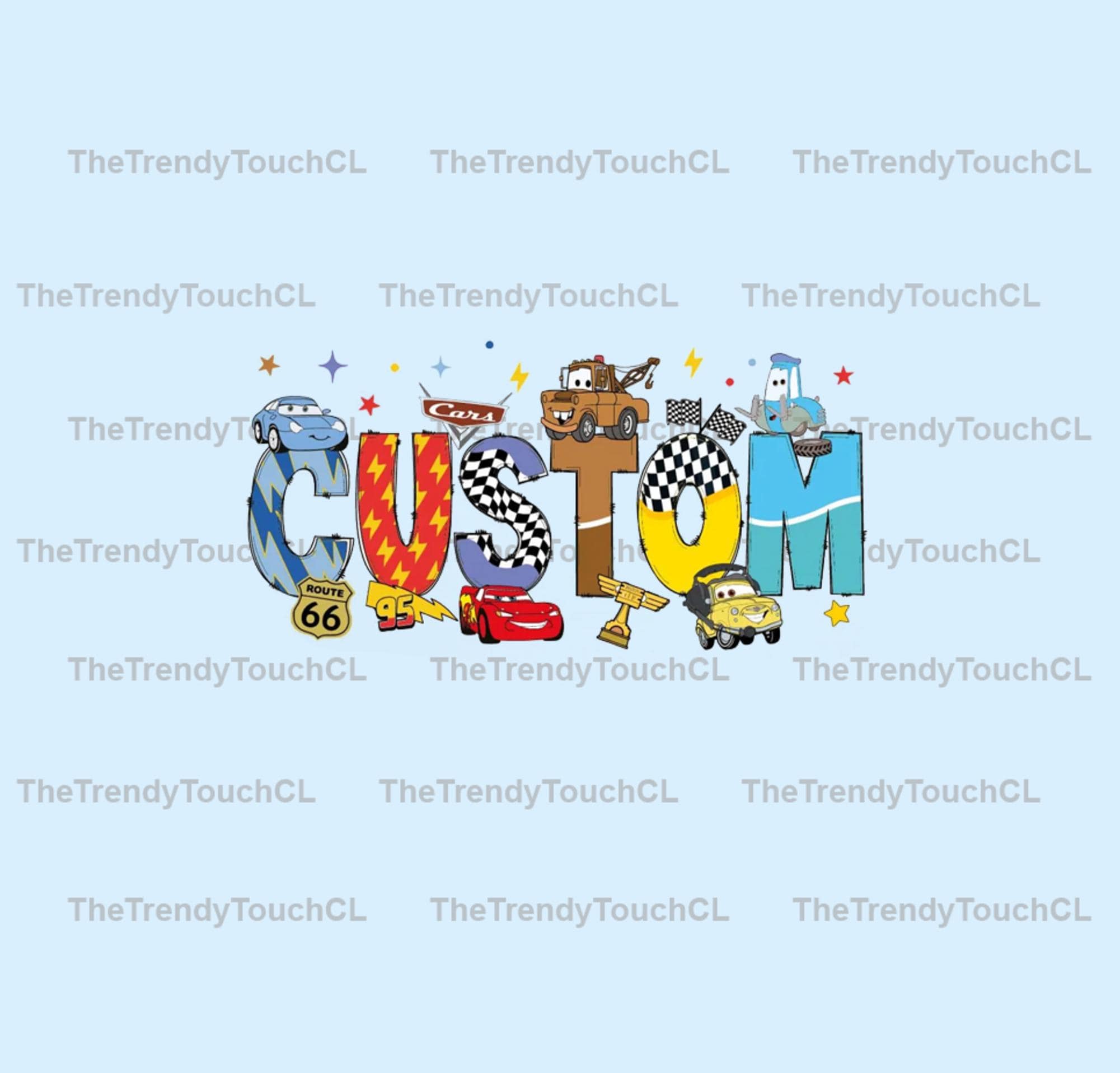 Disneyland Cars Personalized Name Shirt Png, Custom Name Cars Matching PNG, Group Cars Birthday Trip Png, Mc Queen Cars Custom File