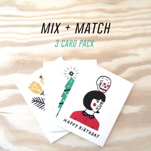 Carte MIX + MATCH - Pack de 3 !