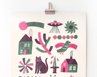 NEIGHBOURHOOD - 9" X 12" Letterpress Print (Limited Edition)