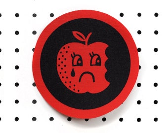 SAD APPLE / Iron-On Patch