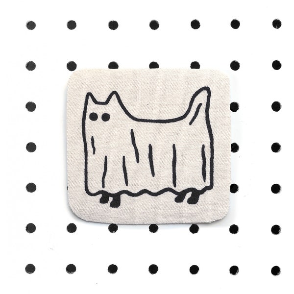 GHOST CAT / Iron-On Patch